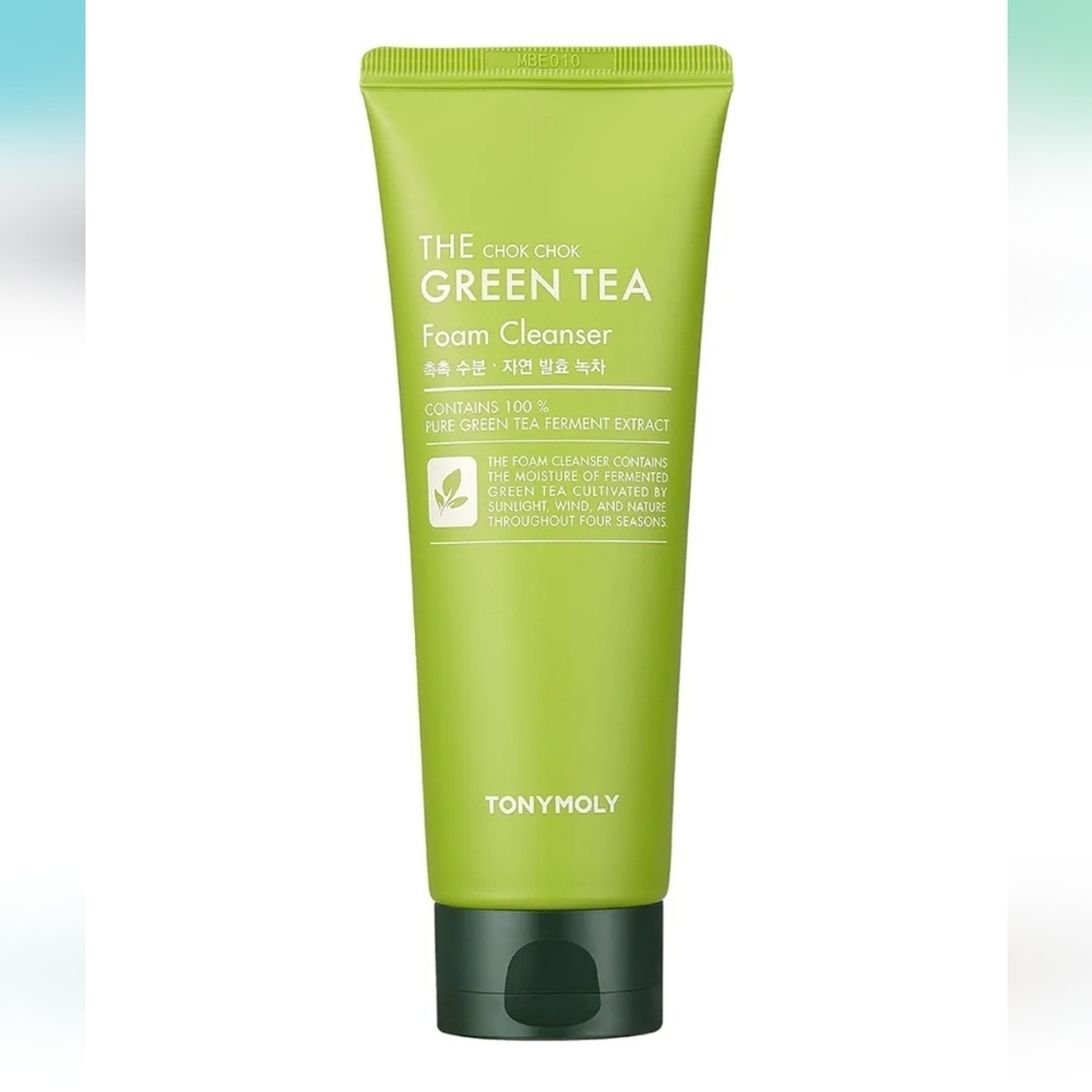 TonyMoly The Chok Chok Green Tea Foam Cleanser, 20ml (Travel Size), New